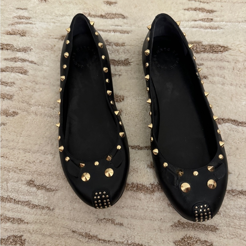 Marc Jacobs Ballet Flat with Gold hardware